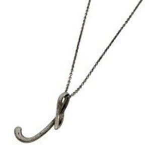 Tiffany Co Letter Necklace Alphabet T Pendant Sterling Silver
